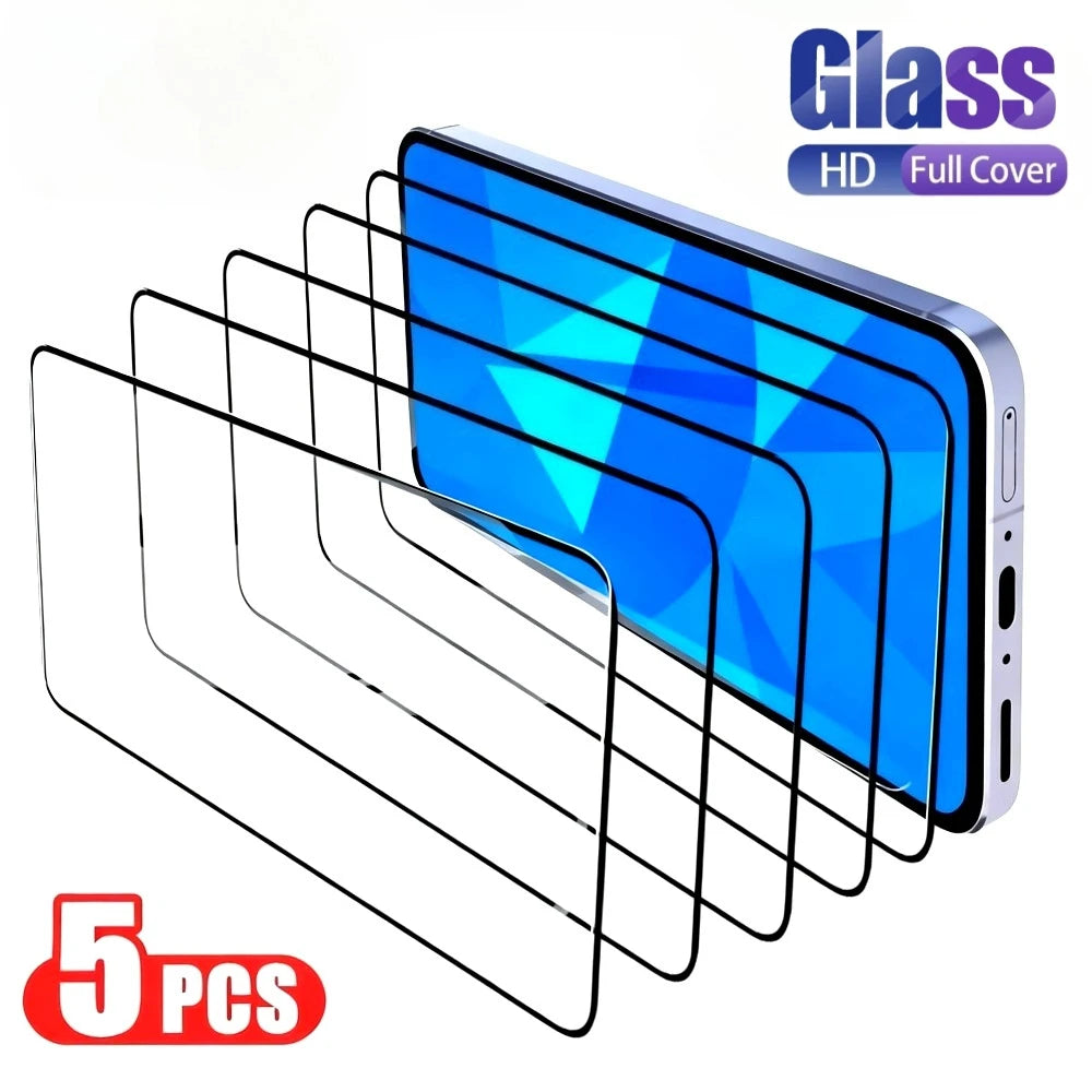 Film de verre trempé couverture complète pour Samsung Galaxy 5 pièces –(KENNAGE)