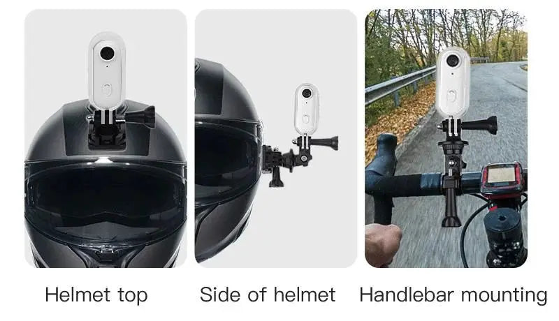 Accessoires Mini Caméra H88 – Étui Étanche, Supports Guidon, Casque et Vélo