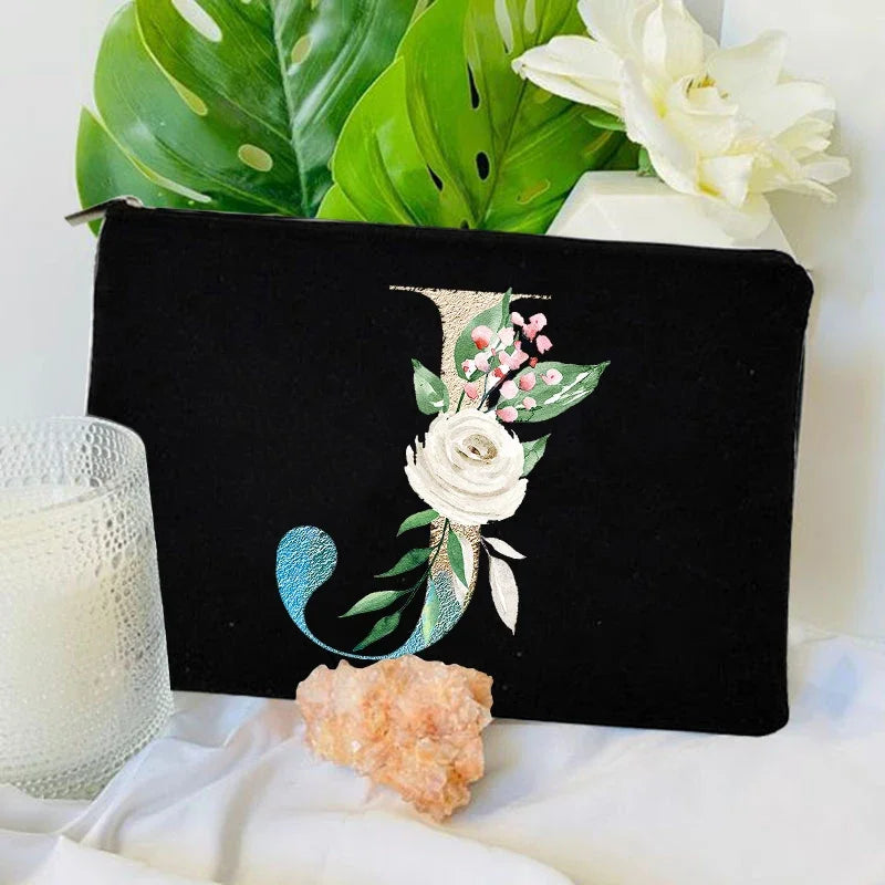 Trousse de maquillage à fermeture éclair avec dégradé de couleurs, trousse de toilette de voyage tendance, trousse de maquillage