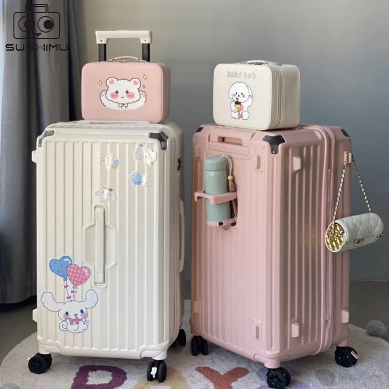  Valise à roulettes silencieuse pour voyage SUSHIMU – hommes et femmes, roues universelles, 20 à 34 pouces