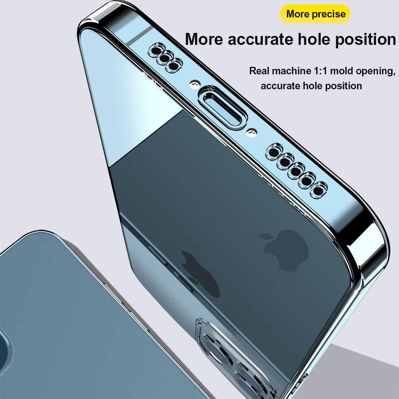Coque transparente KENNAGE pour iPhone – Silicone souple & protection élégante