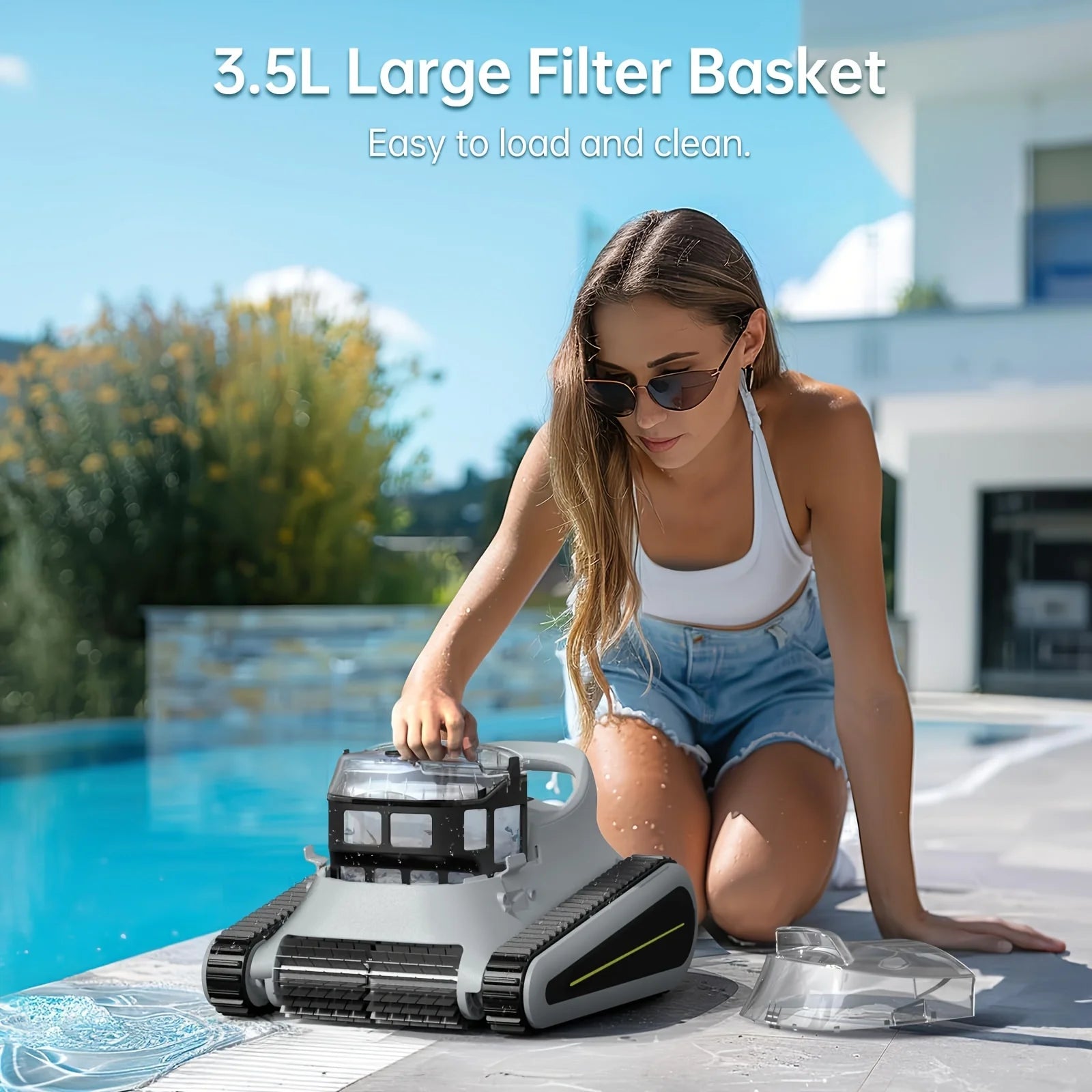 Aspirateur robot sans fil pour piscine Seauto Seal SE 2025 : nouvelle planification des parcours pour piscines creusées et hors sol