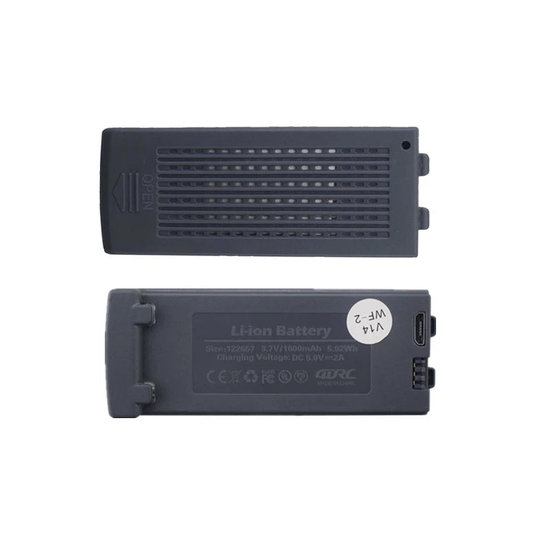 Batterie de Drone 1S Originale 4DRC V14, 3.7V, 1600mAh, pour 4D V14, Accessoire pour Hélicoptère, Quadrirotor RC, Pièce Détachée, Mise à Niveau, 3.7V