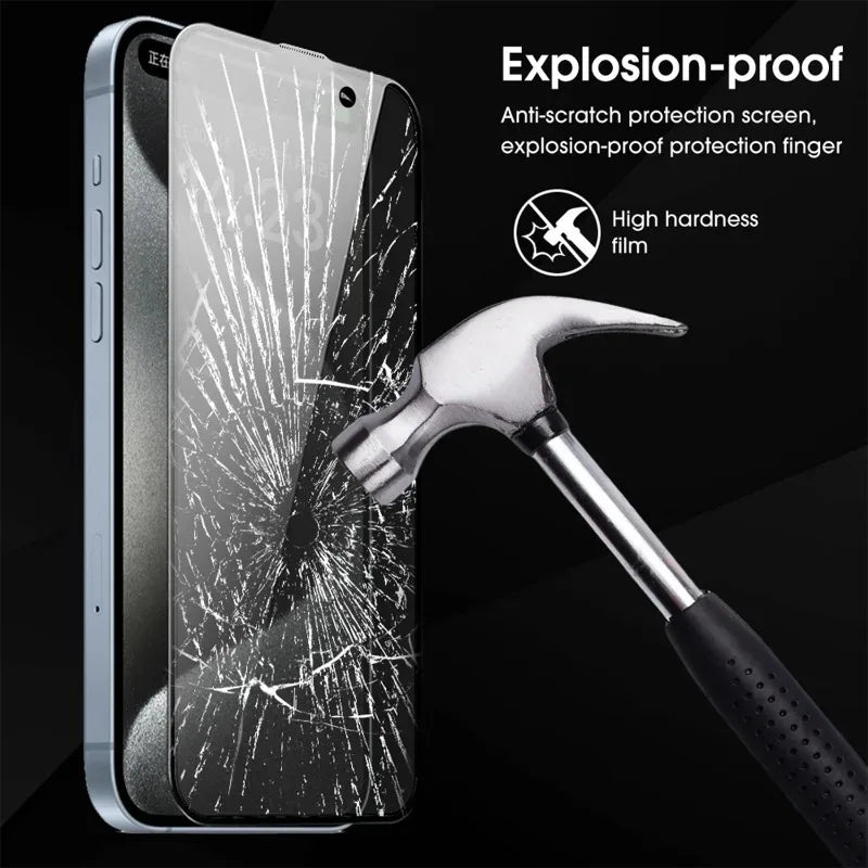 Protections d'écran Lot de 3 films anti-regards en verre trempé pour iPhone 16, protections d'écran faciles à installer pour iPhone 16 Pro Max Plus