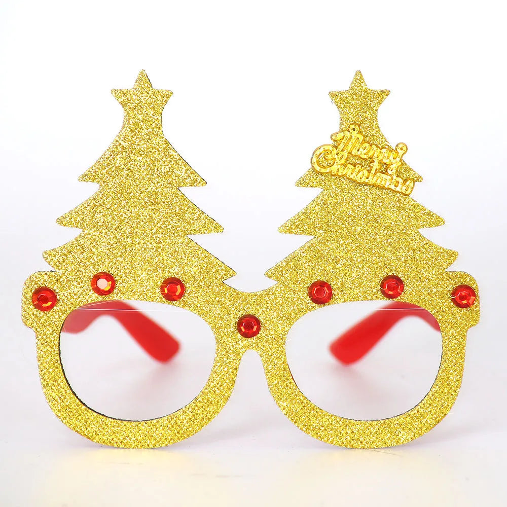 Lunettes de Noël Fantaisie – Montures Père Noël, Bonhomme de Neige & Bois | Crazy Party