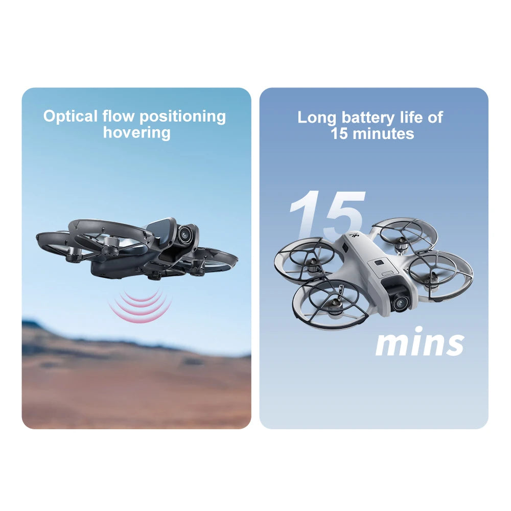Drones MIJIA V666 HD 180° Drone quadrirotor pour éviter les obstacles, moteur sans balais, flux optique
