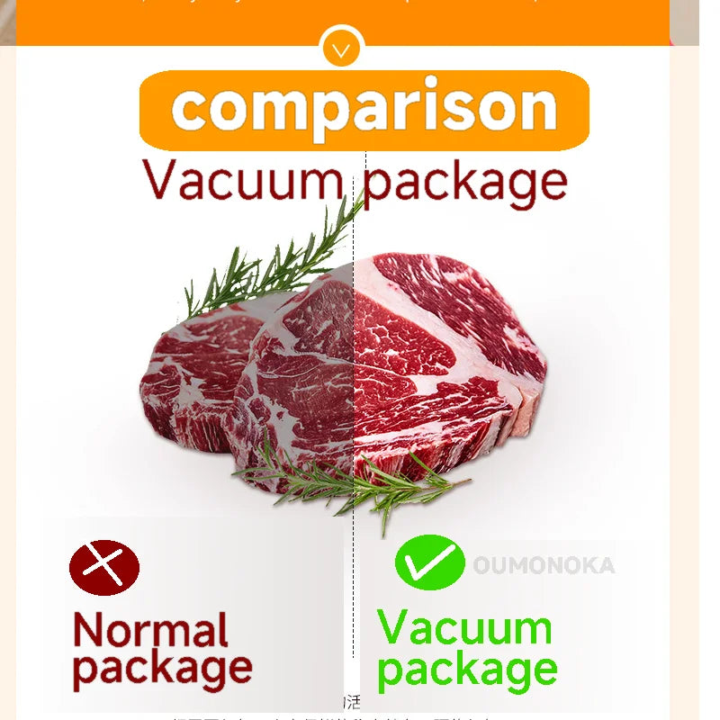 Thermoscelleuse sous vide professionnelle pour aliments et emballage de cuisine OUMONOKA –