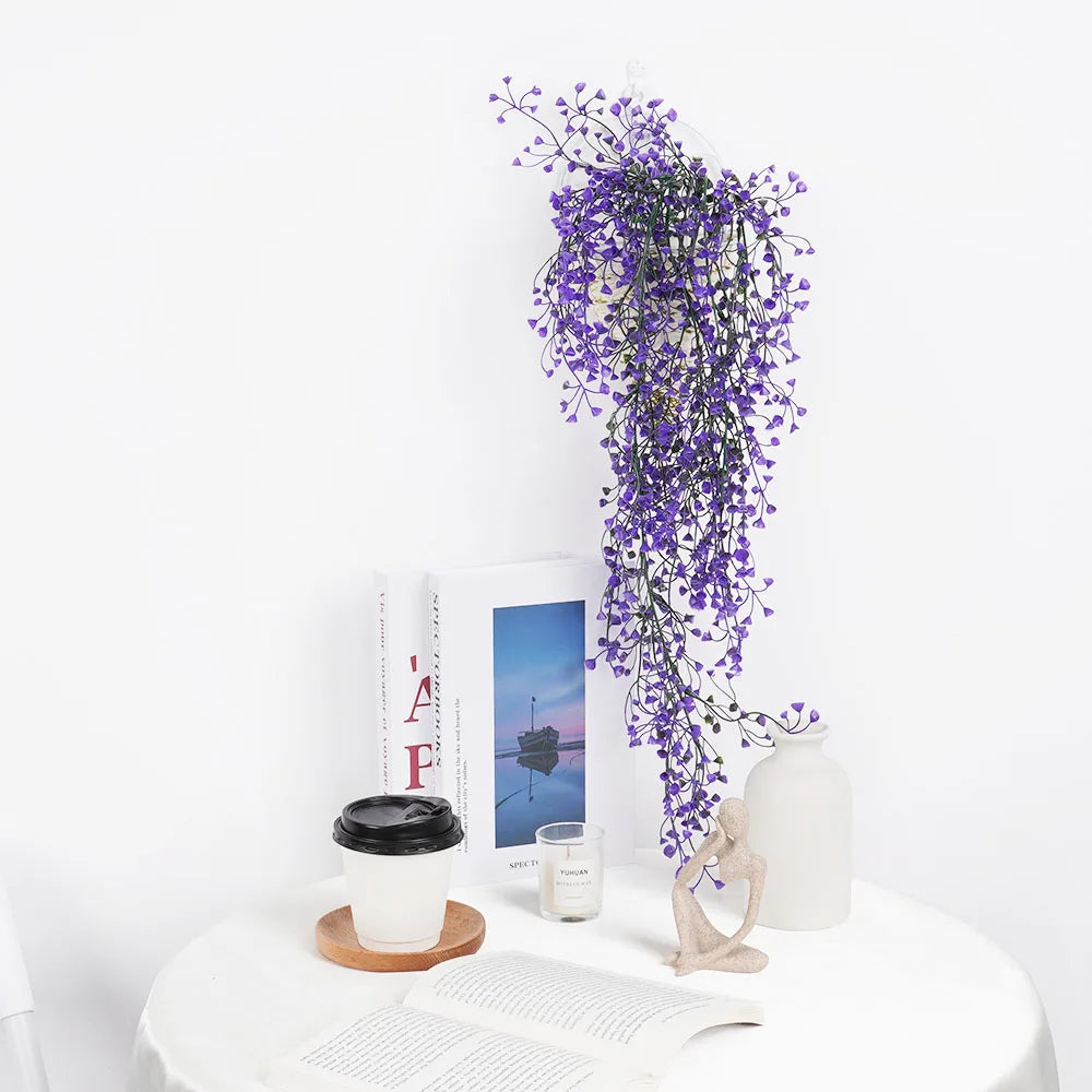 Artificial Eucalyptus Rattan Plant, Potted Green Plant, for Home, Garden, Indoor, Outdoor Wall Shelf.