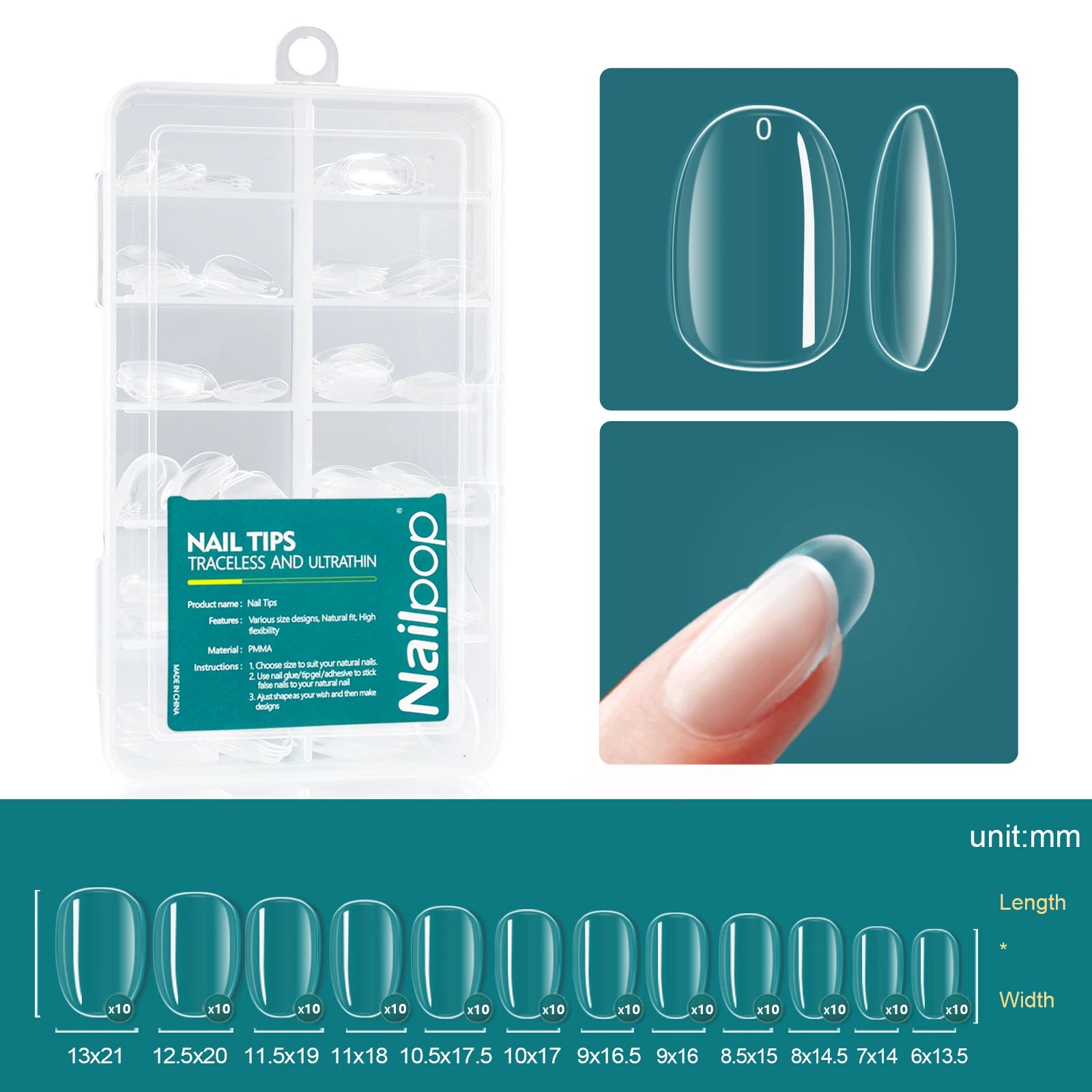 Capsules Ongles Gel Souple Full Cover 120 pcs