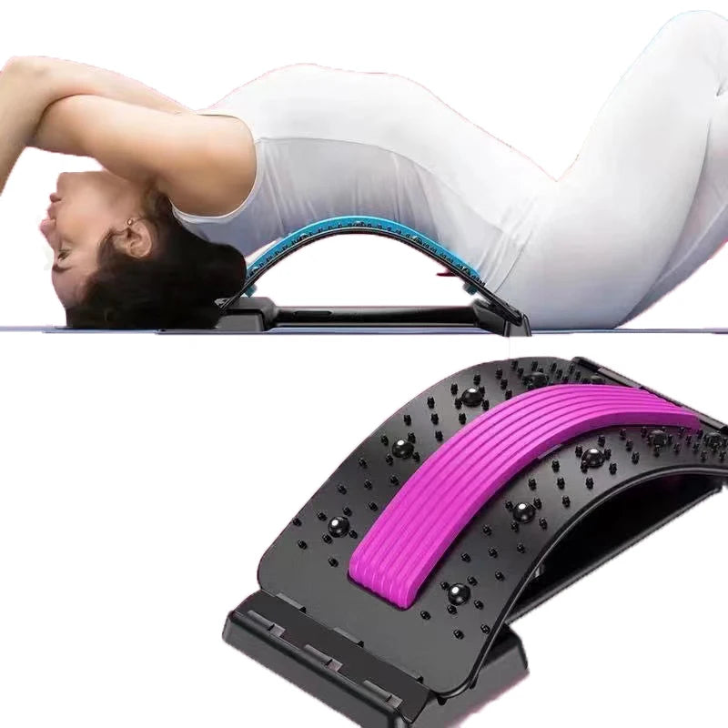 Civière dorsale d'étirement, massage du dos, soutien lombaire de forme physique, relaxation de la colonne vertébrale