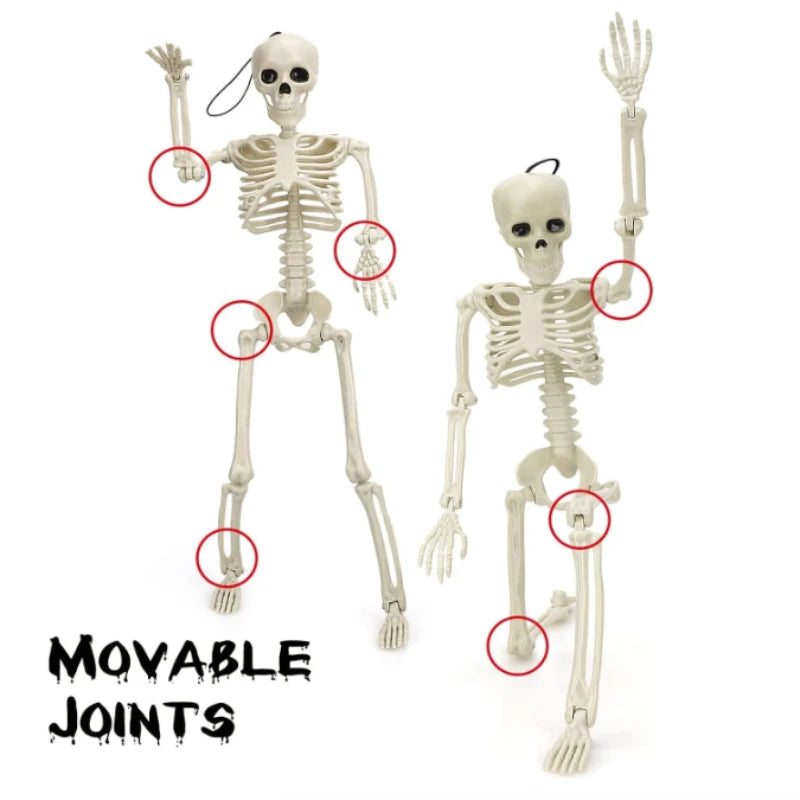 Squelette Mobile 40 cm – Crâne et Os Faux – Décoration Halloween & Maison Hantée