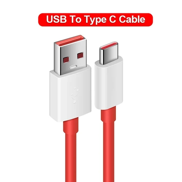Câble USB C à Charge rapide 65W 5A, pour OnePlus 9 9R N10 CE Warp Charge 10 Pro 9RT 8 7Pro 7t 7 T 6t Supervooc Type C