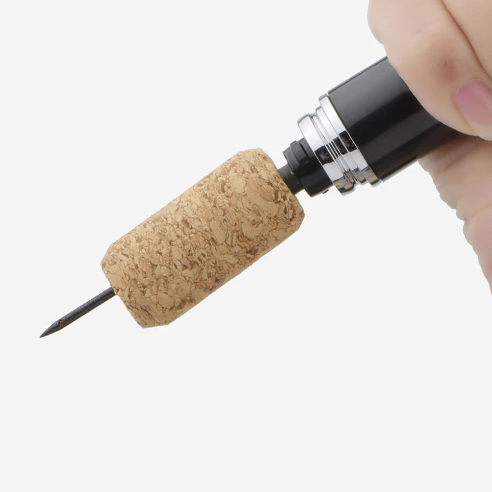 Tire-bouchon à pompe à air en acier inoxydable – Ouvre-bouteille de vin rapide et portable en forme de stylo