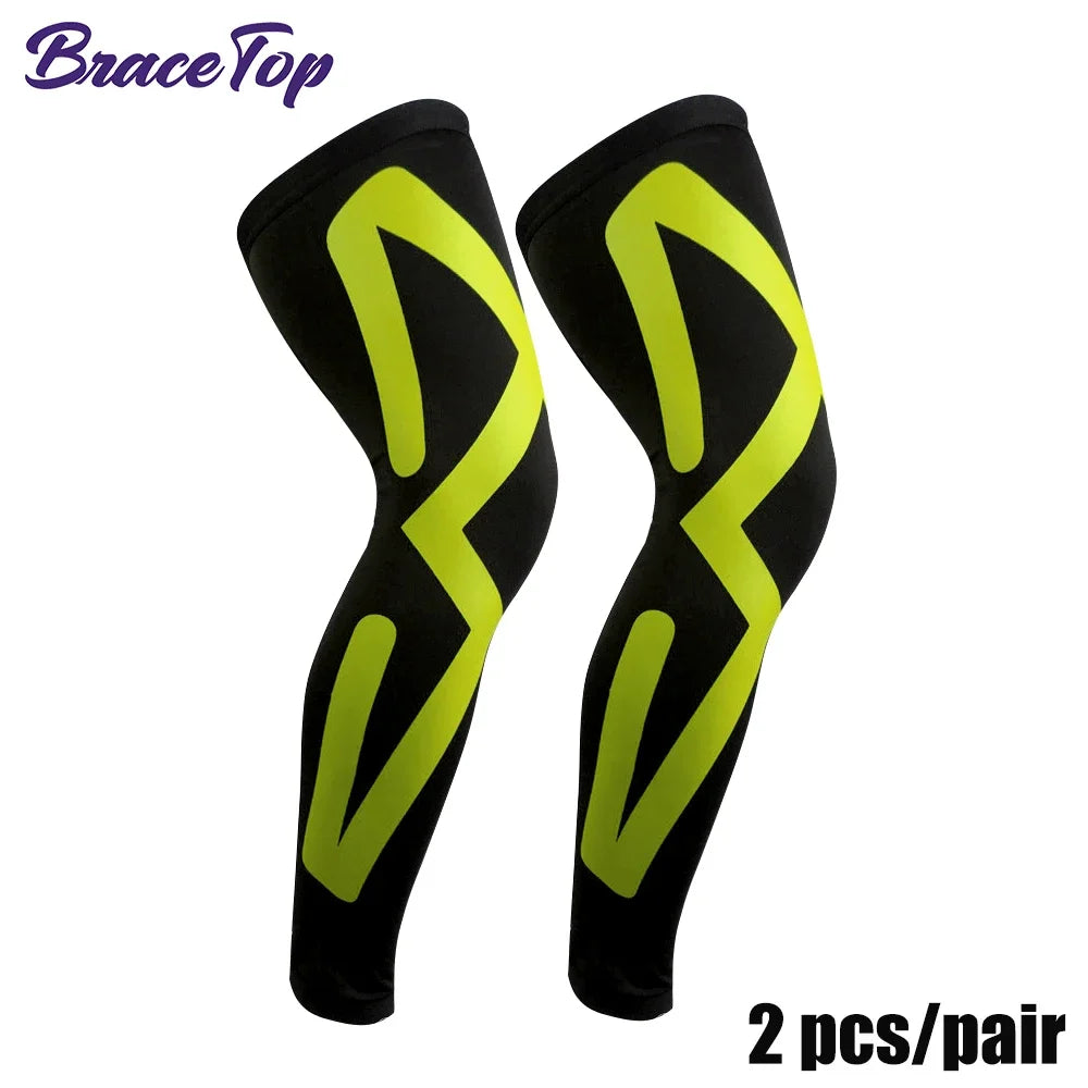 Chaussettes de compression longues pour hommes et femmes, genouillères de fitness antidérapantes, support pour cuisses, bas longs, manches pour cuisses