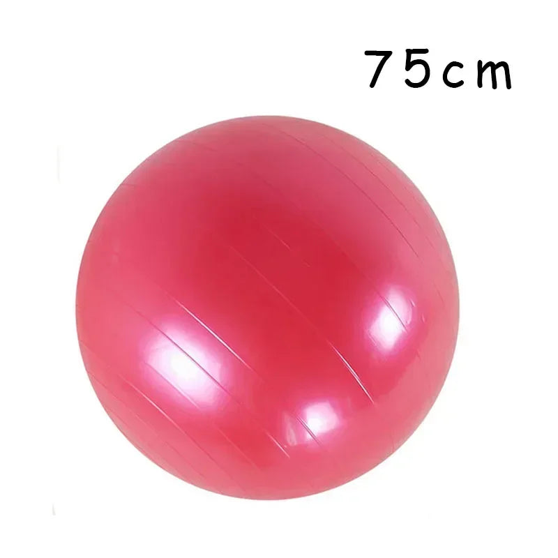 Ballon de yoga gonflable en PVC de 45 à 85 cm, grand ballon d'exercice épais pour la gym, le fitness, le pilates et l'équilibre