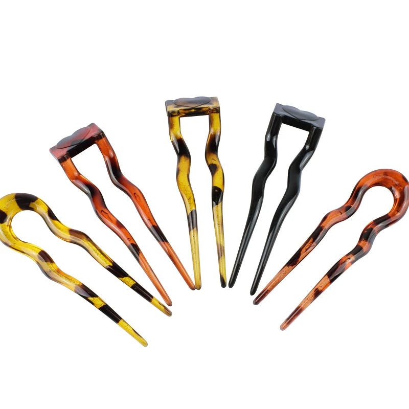 U-förmige Haarnadel für Damen, fester Dutt, lockiges Haar, Styling-Werkzeug, Vintage-Zubehör, Dutt-Platte, Haarnadel