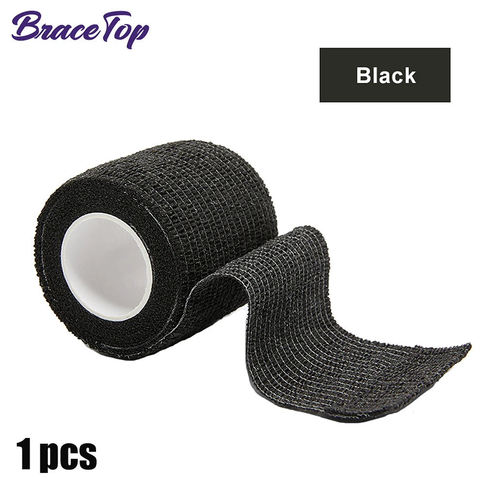 Bandage élastique auto-adhésif coloré pour le sport pansement auto-adhésif 4.5M coloré élastique pansement Fitness de soutien doigt cheville enveloppement bandes de kinésiologie