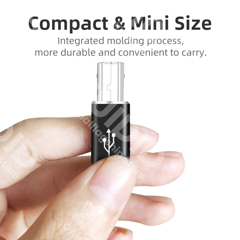 Adaptateur d'imprimante USB 2.0 USB Type C à Type B mâle pour imprimante disque dur Base Machine à fax Scanner USB 2.0 Type C adaptateur d'imprimante