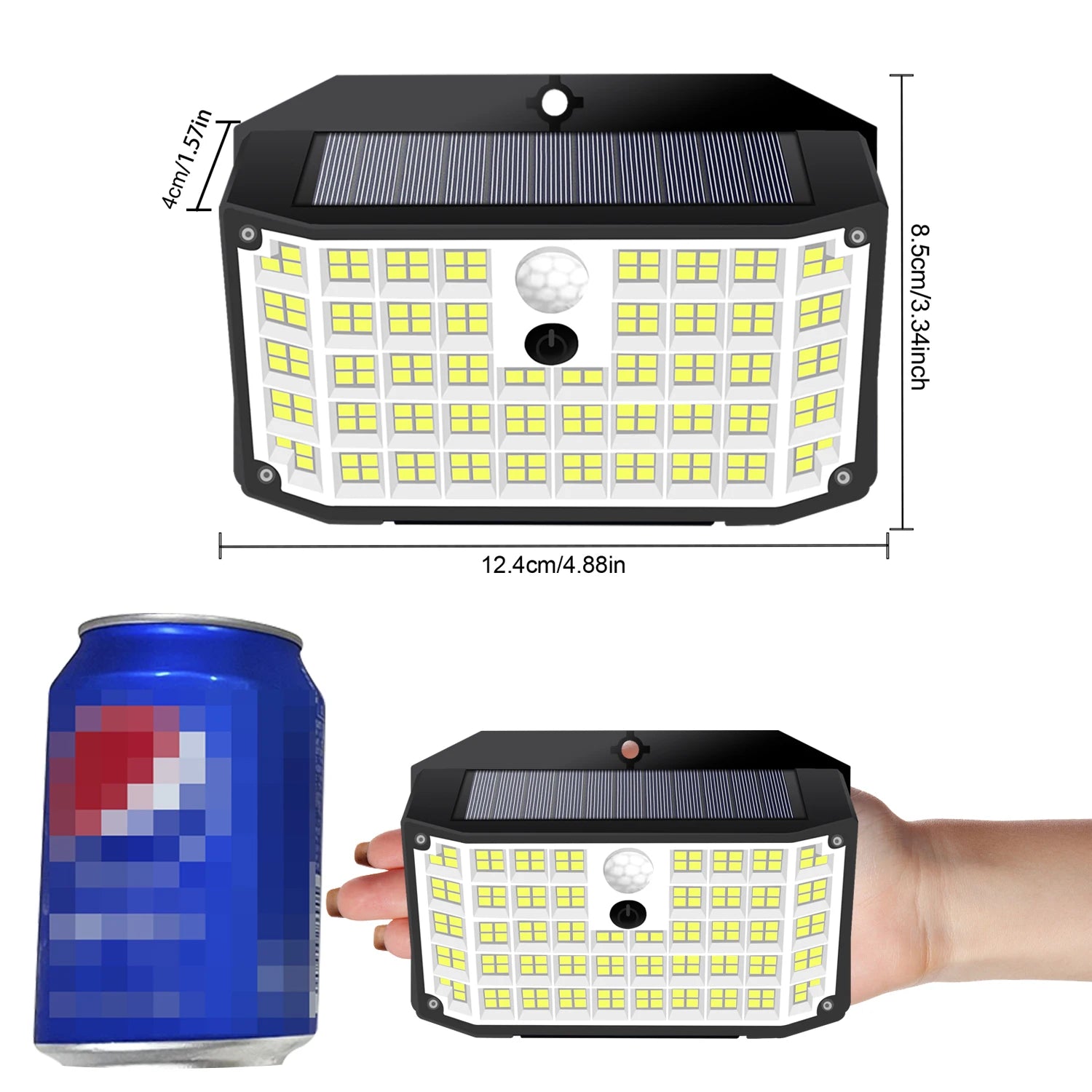 176 LED Solar-Außenleuchten