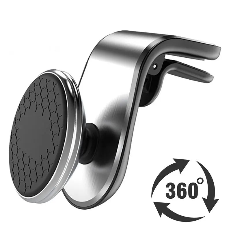 Support de téléphone magnétique pour voiture, Clip de ventilation, Rotation, Support GPS pour téléphone portable Xiaomi Red Mi Huawei Samsung, Support de téléphone voiture