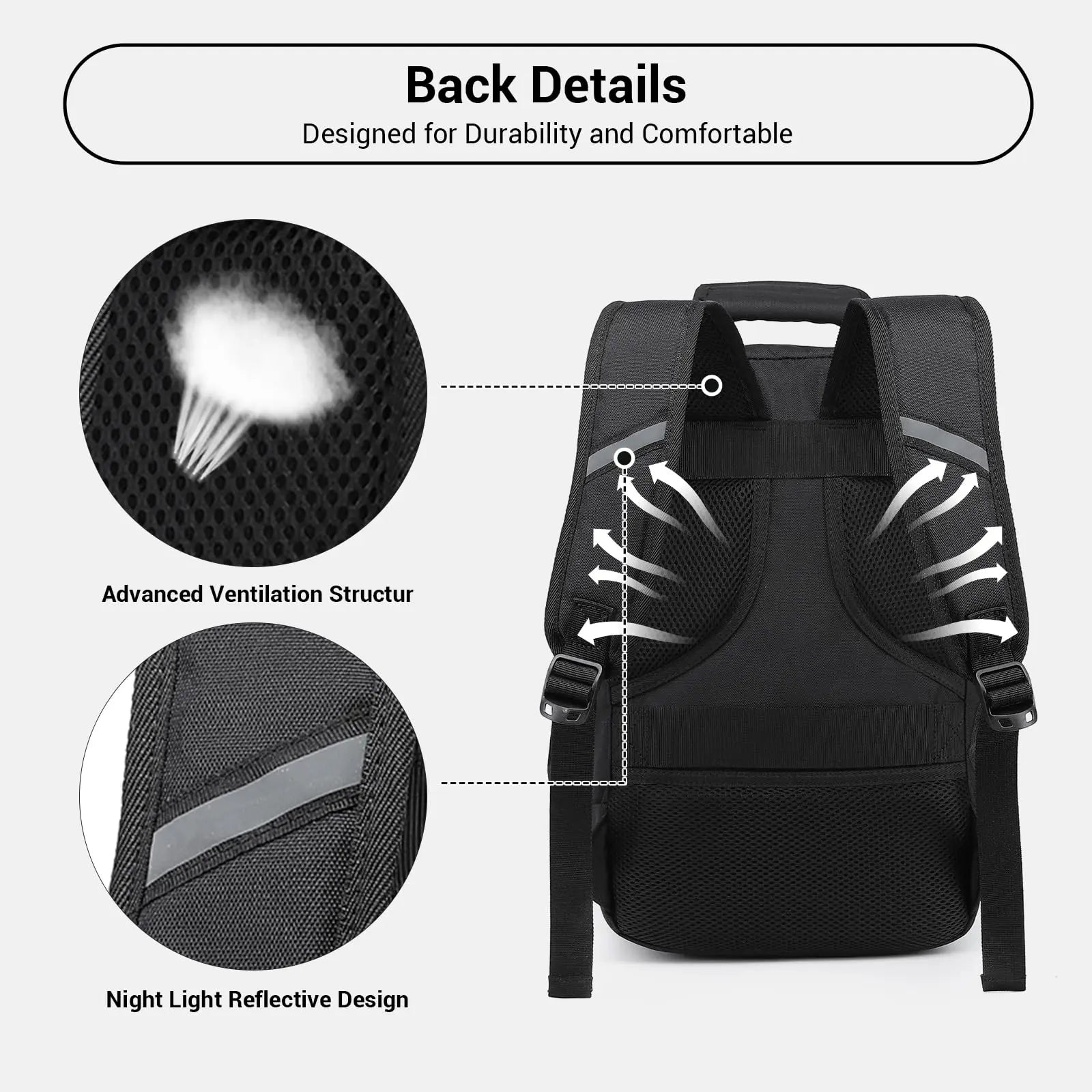 Sac de cabine KONO – 40x20x25 cm pour bagage à main Ryanair, 20L, minimaliste