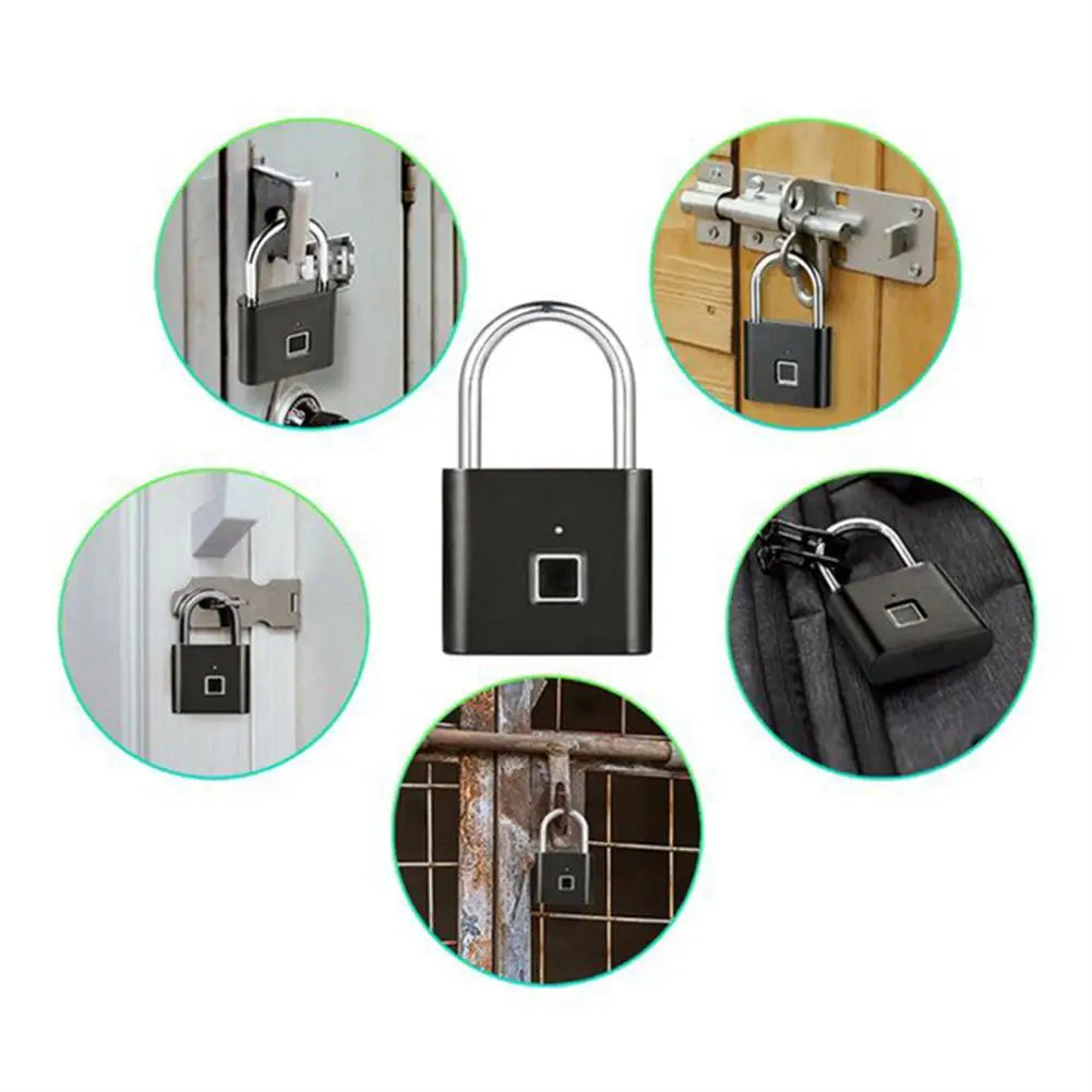 Digital Fingerprint Padlock with USB Charging