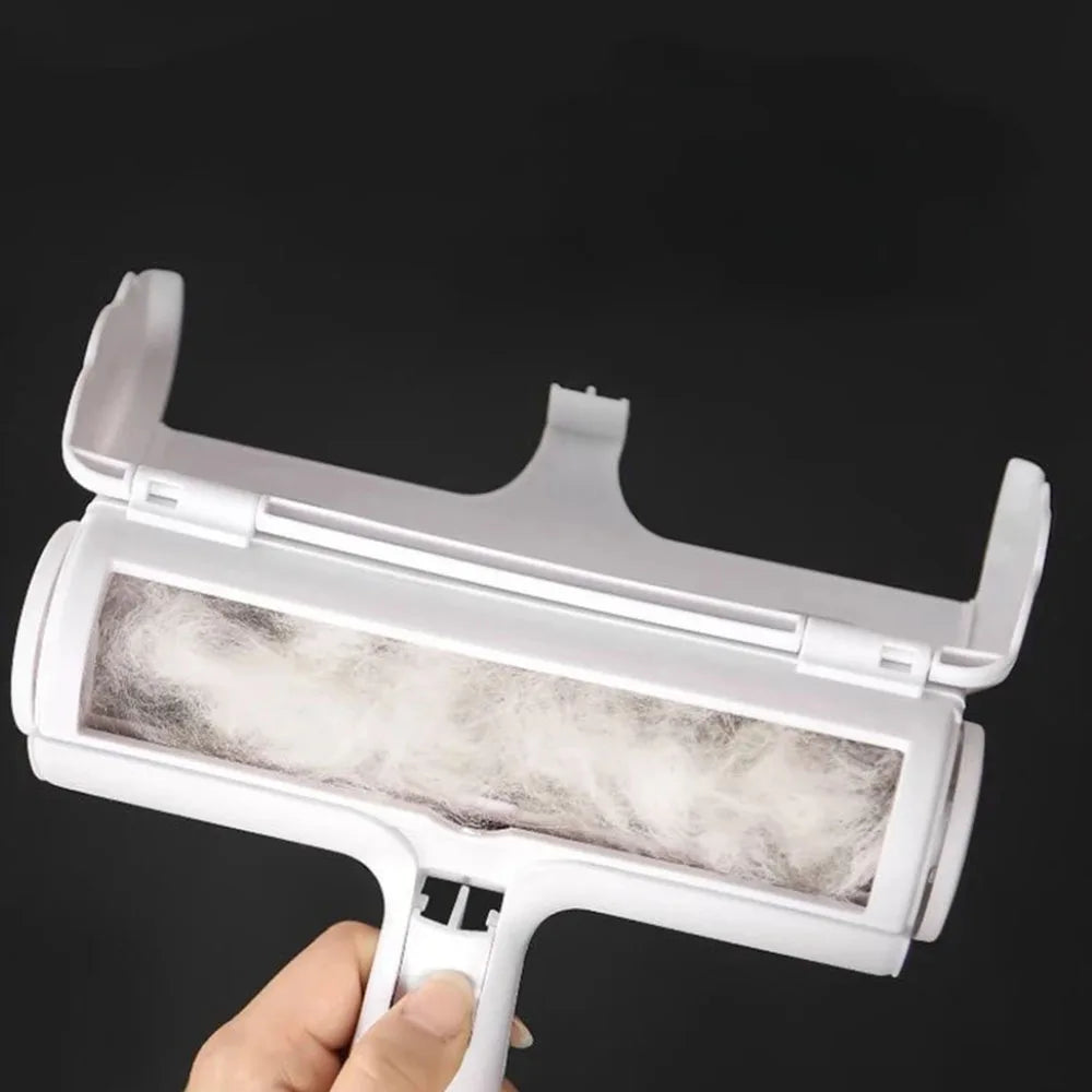 Rouleau à peluches autonettoyant, rouleau de dépoussiérage, épilateur pour animaux de compagnie, brosse à 2 voies remodelée, poils de chien et de chat, canapé, tapis, vêtements