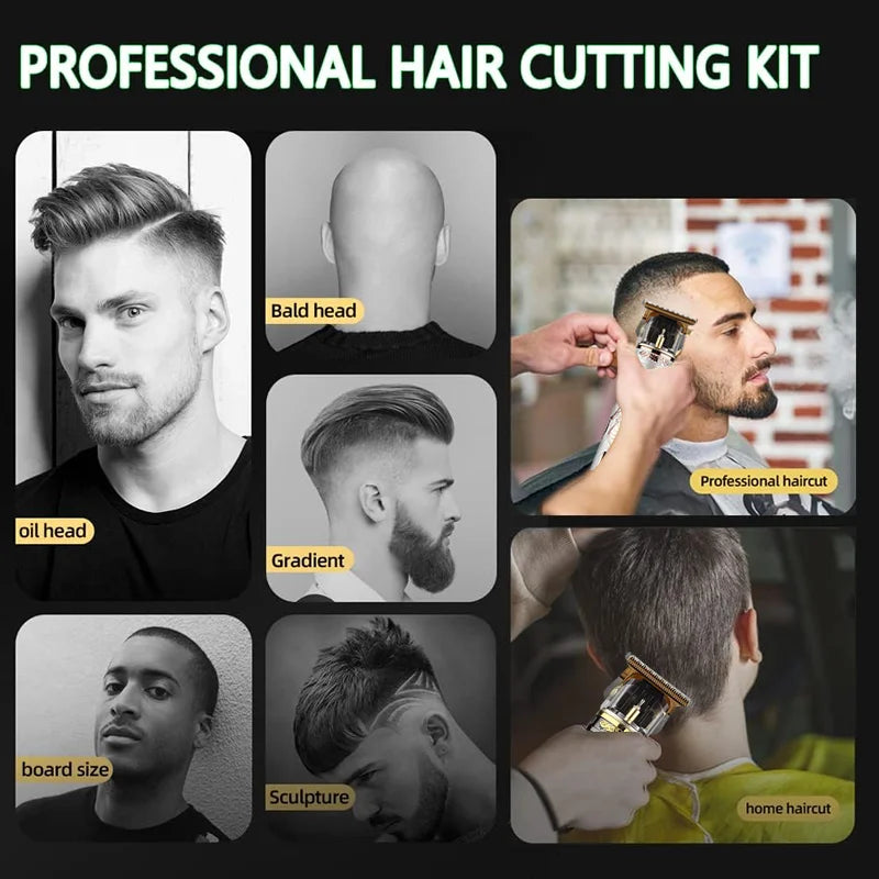 Rasoir électrique professionnel T9 pour hommes – Tondeuse à barbe et cheveux