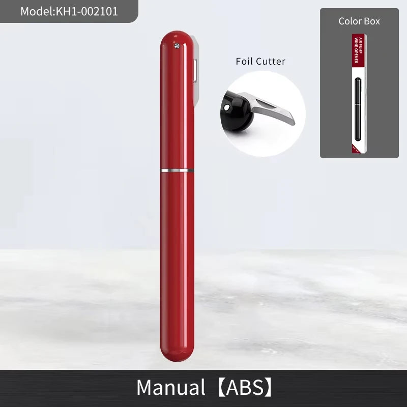 Tire-bouchon 2 en 1 en acier inoxydable – Ouverture facile à air, design élégant et écoresponsable