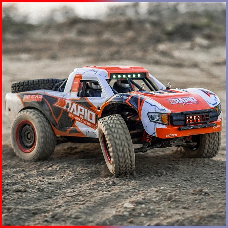 Voiture Rc tout-terrain 4x4, 50 km/h ou 70 km/h, moteur sans balais à grande vitesse, Monster Truck 1/16, voitures de course dans le désert/neige, jouets pour garçons