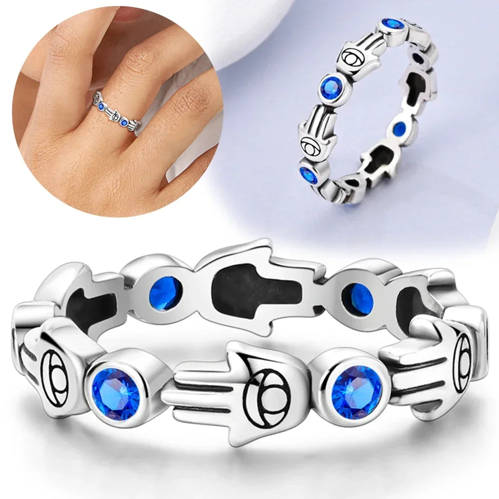 Bagues en zircon coloré Soleil Lune Étoile pour femmes