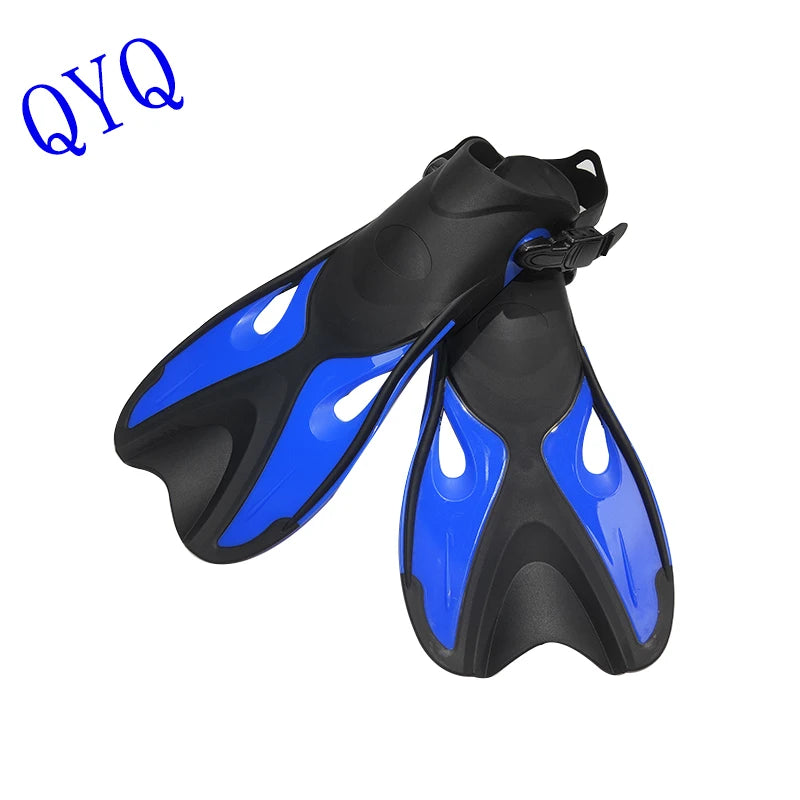 Palmes avec boucles réglables QYQ, talons ouverts, conçues pour la plongée en apnée et la plongée sous-marine