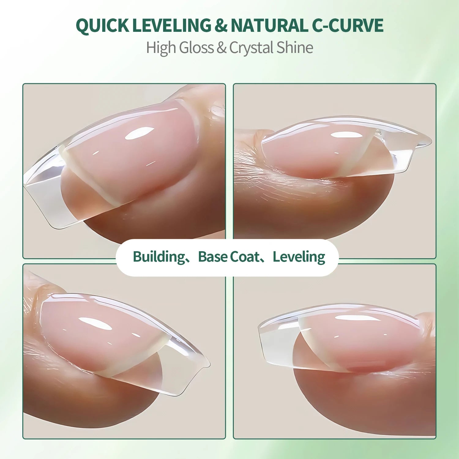 7-in-1 Builder Gel – Transparent, Weiß, Rosé, Nude 15ml