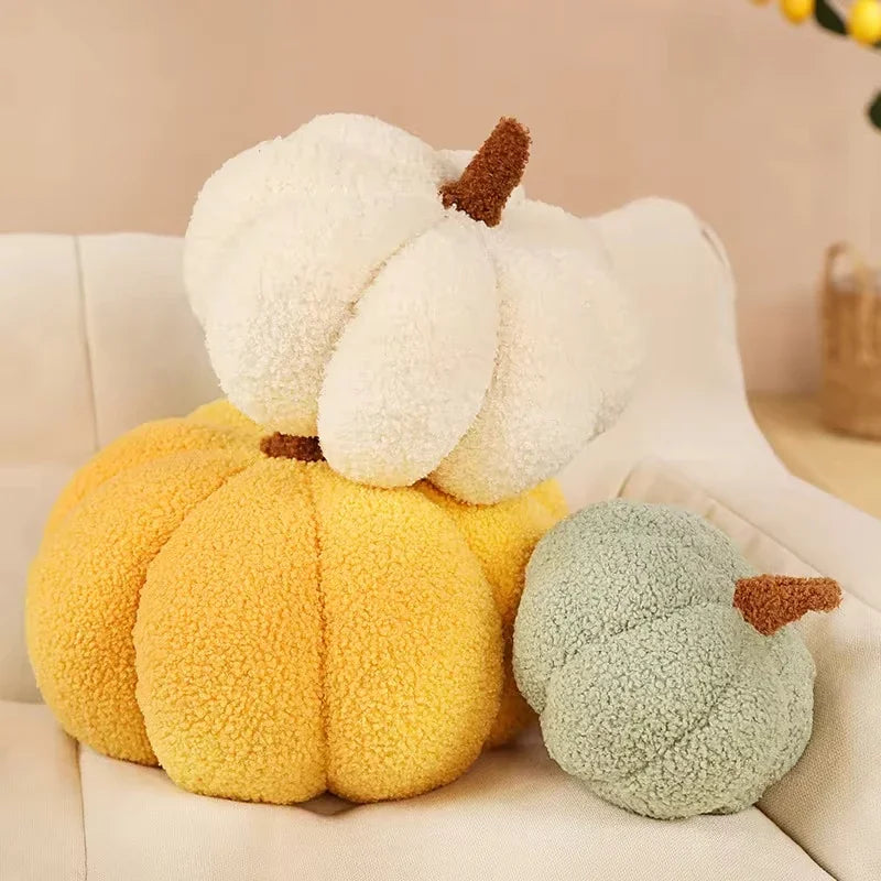 Coussin en peluche douce citrouille d'Halloween pour décoration, coussin en peluche, coussin apaisant