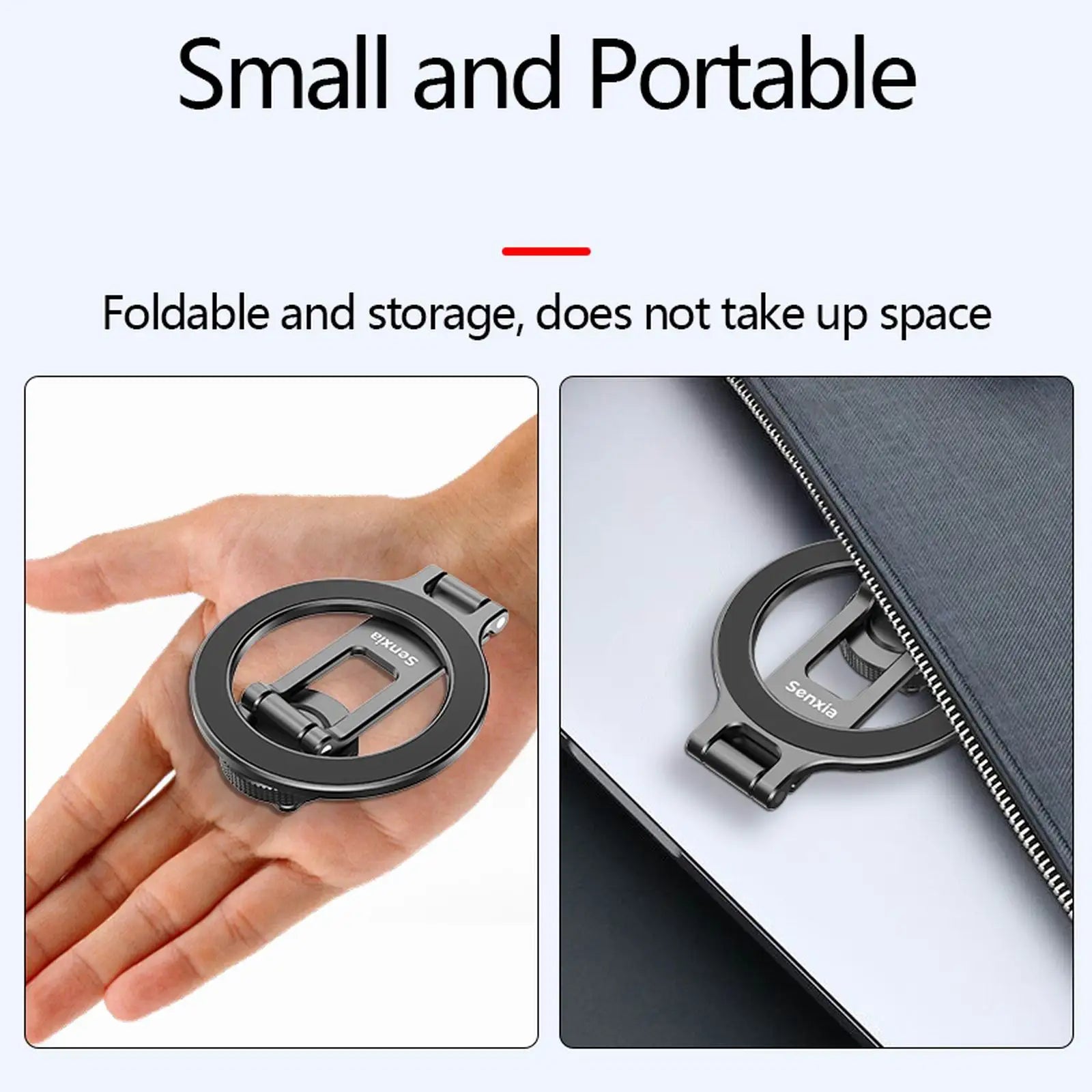 Ring, magnetischer Magsafe-Telefonring, faltbarer Telefonhalter, Telefonständer aus Metall, horizontale und vertikale Aufnahmen