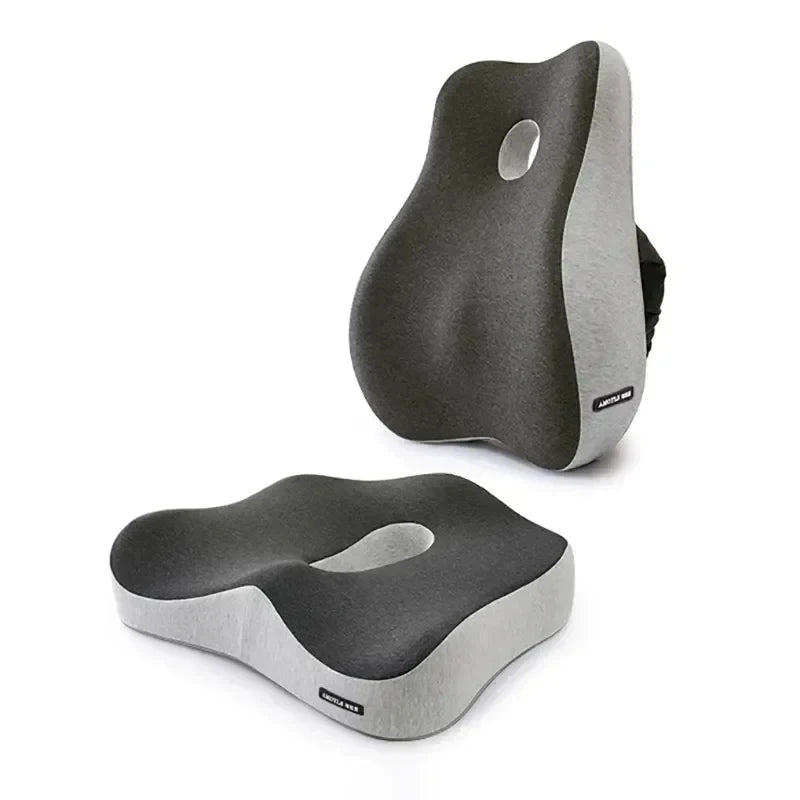 Coussin de chaise de bureau en mousse à mémoire de forme, siège de voiture, soutien de la taille, oreiller de massage lombaire, oreiller Orth4WD, coussin de fesses, coccyx, coussin de dos