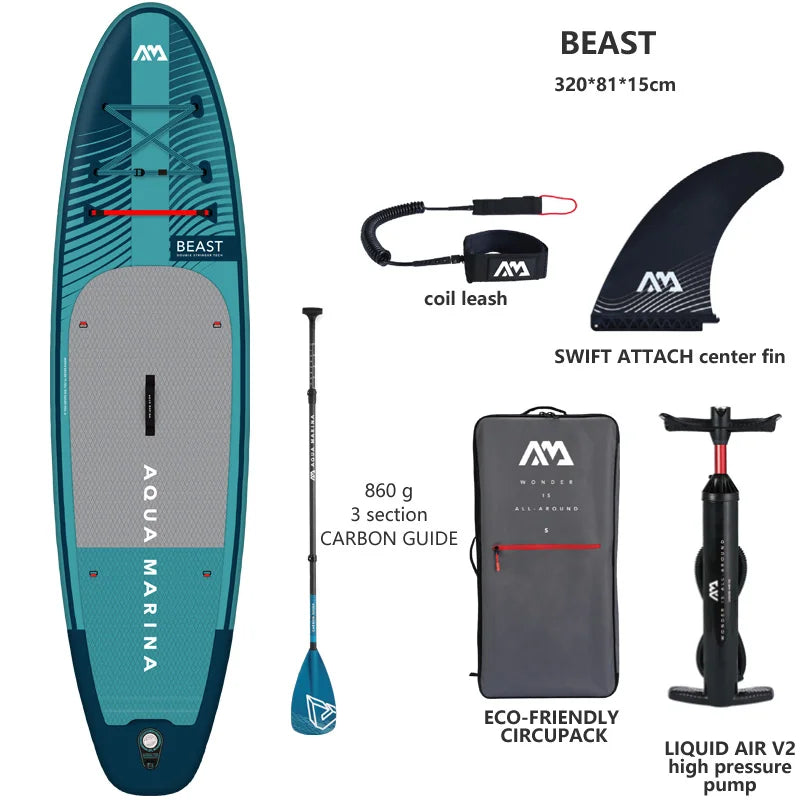BEAST A MARHR inflatable paddleboard, 2023x81x15cm, SUP, stand up paddle, SUP, kayak, boat, water sports