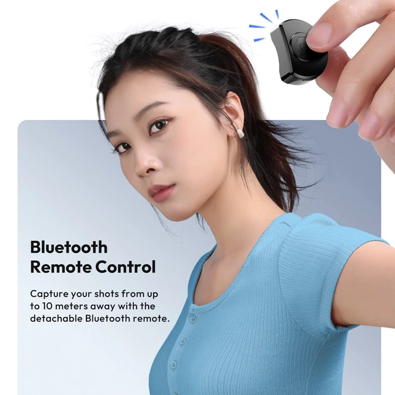 Perche à selfie et trépied Ulanzi JJ03 – Support magnétique Bluetooth pour smartphones