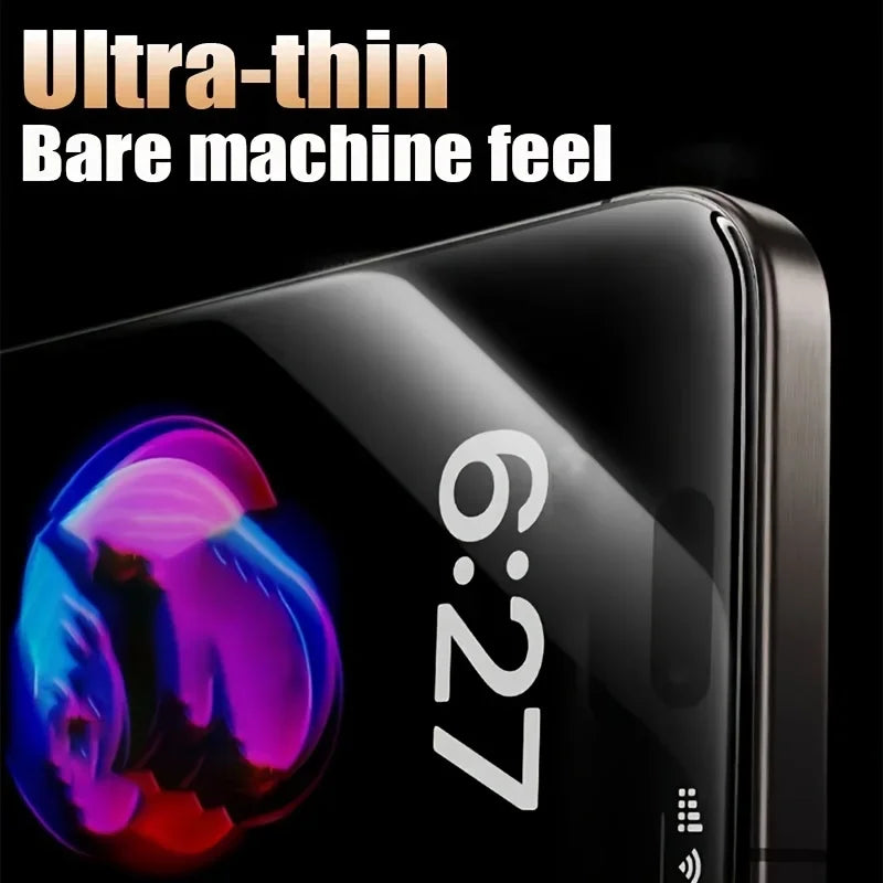 Film de protection 6-en-1 en verre trempé pour iPhone – Écran et lentilles protégés