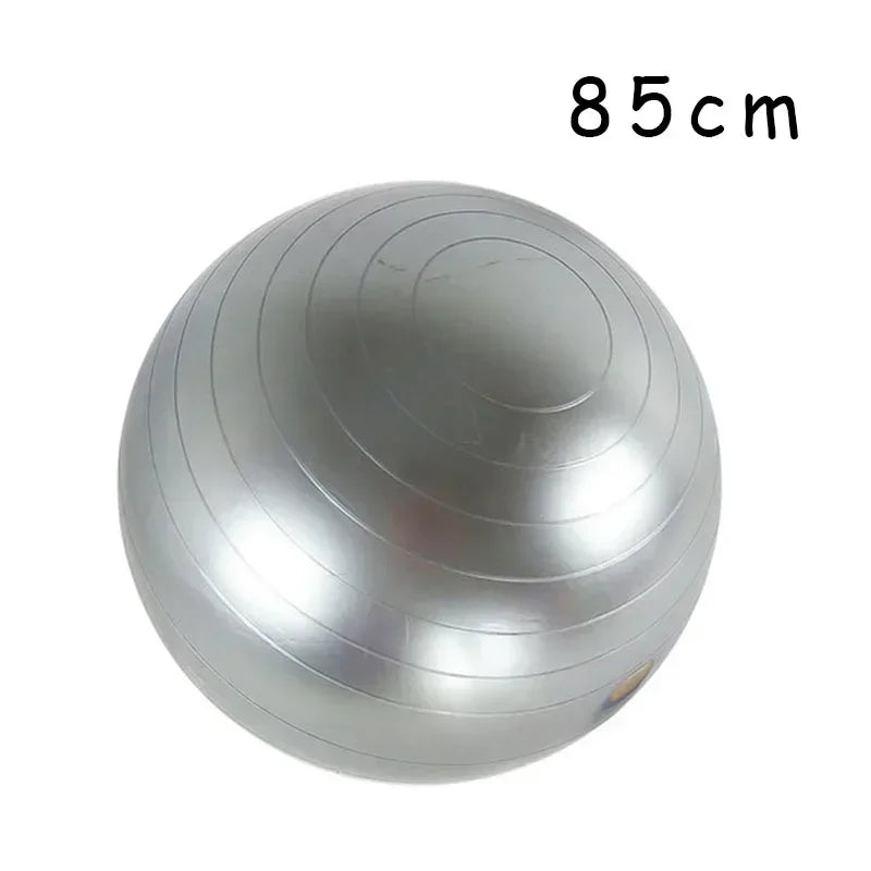 Ballon de yoga gonflable en PVC de 45 à 85 cm, grand ballon d'exercice épais pour la gym, le fitness, le pilates et l'équilibre