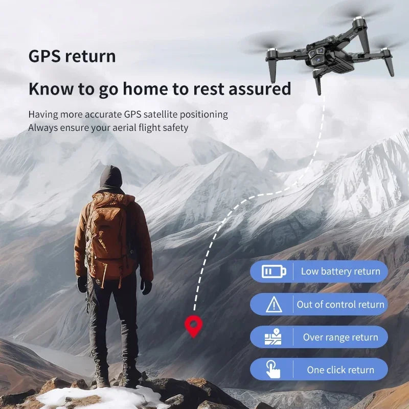 Drone Pliable Professionnel 8K HD XIAOMI MIJIA S196GPS, GPS, Moteur Sans Balais et Évitement d’Obstacles