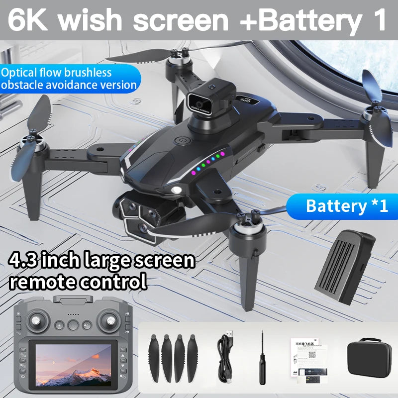 Drone Xiaomi MIJIA S12 – 8K Professionnel, Caméra HD, GPS, WIFI 5G, Écran 4,3” Télécommande, Quadcopter Pliable