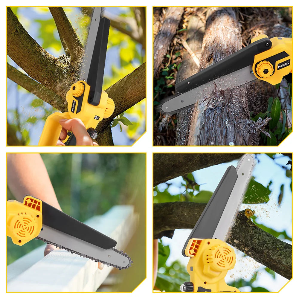 MELLWIN 8 pouces tronçonneuse électrique sans brosse taille scie sans fil bois coupe bûche scie outil pour Makita 18V batterie broche