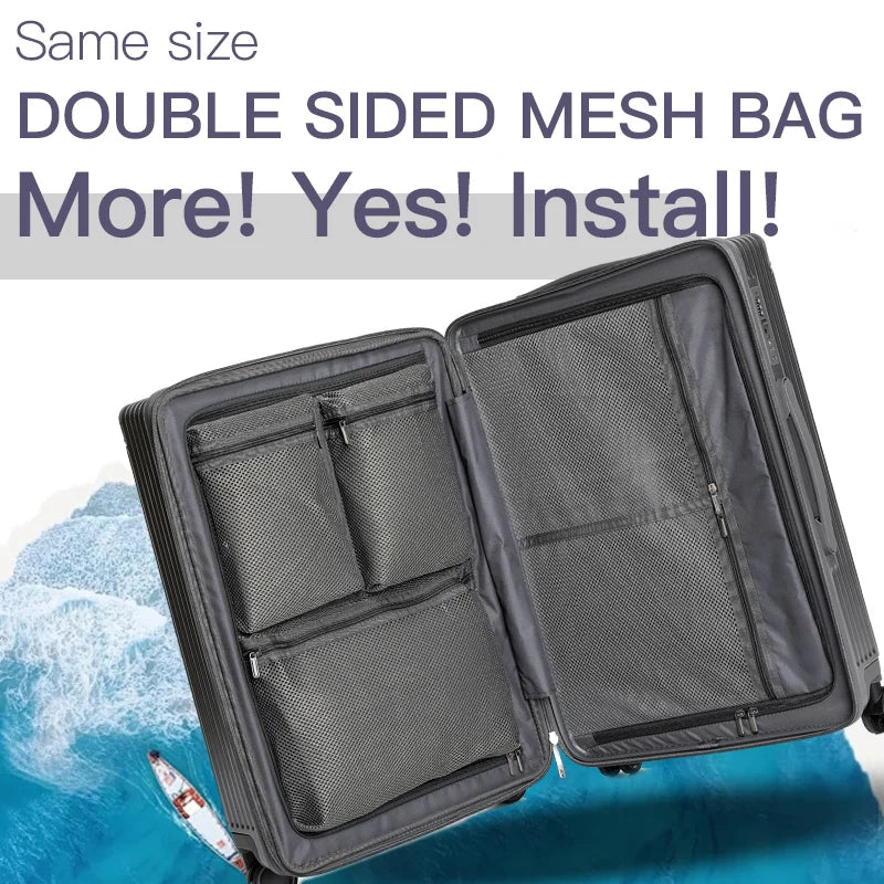 Valise de voyage à poignée large pour hommes et femmes