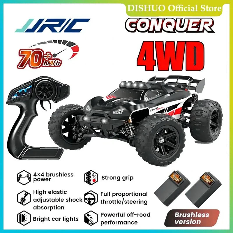 Voiture RC JJRC-Coche Teledirigido 1:14, Escoacrylate Motor Sin en 70 KM/H. Voiture de course télécommandée, haute vitesse, 50 km/h