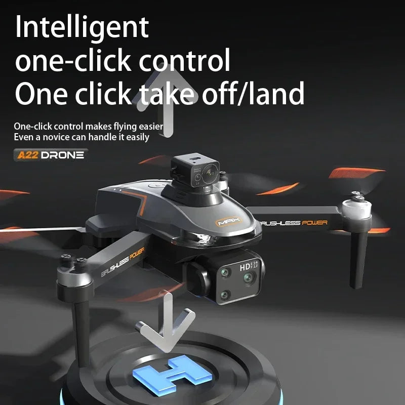 Drone Xiaomi Mijia A22 Pro 8K HD avec caméra, sans balais, Drone RC 5G WiFi FPV 360°, drone jouet avec évitement d'obstacles au laser
