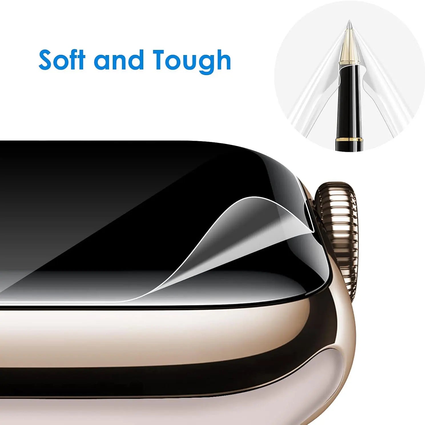 Film de protection hydrogel pour Apple Watch – Transparent et flexible