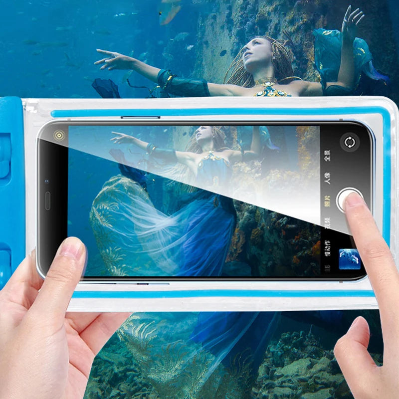 Étui étanche, sac sec de natation et de plage, support pour iPhone, Samsung, Xiaomi, Huawei