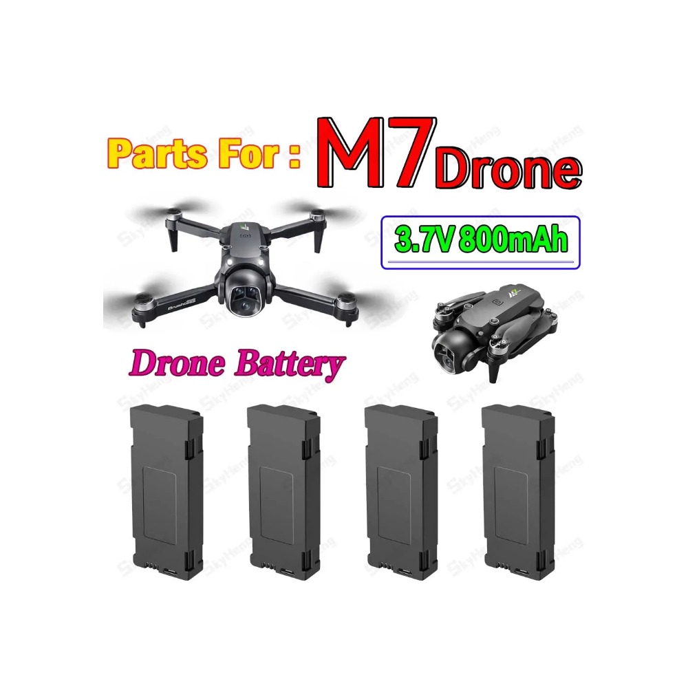 Batterie originale 3.7V 800mAh pour Drone Lenovo M7 – Batterie de remplacement RC
