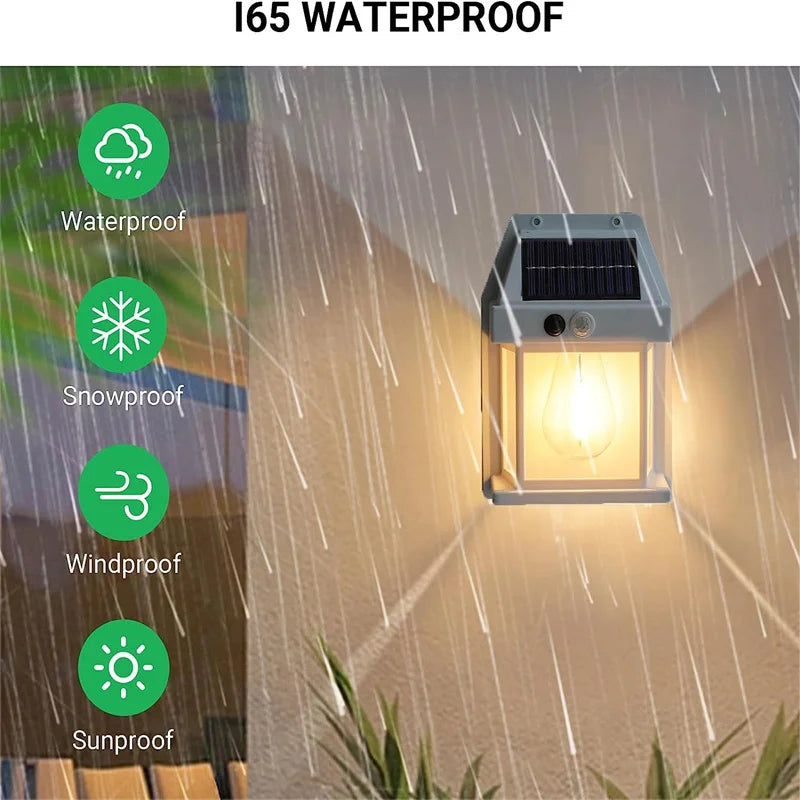 Applique Murale Solaire en Tungstène, Imperméable, Sans Fil, Détecteur de Mouvement, Lampes de Sécurité, Crépuscule pour Foster, Éclairage pour Jardin, 1 à 8 Pièces